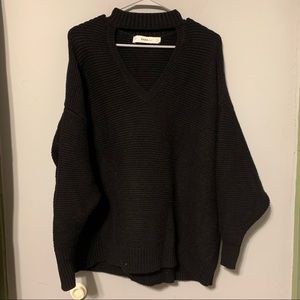 Large Black Zara Knit Sweater